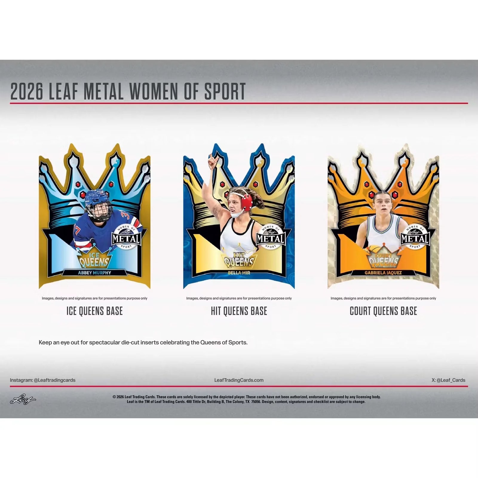 2026 Leaf Metal Women of Sport Hobby Box | Presell (Ships Sealed Only)