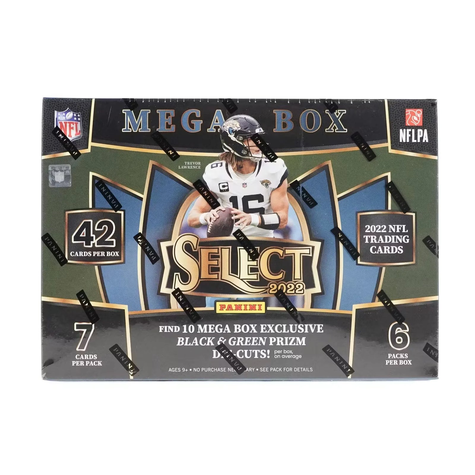2022 Panini Select Football Mega Box | Black & Green Die-Cuts (Ships Sealed Only)