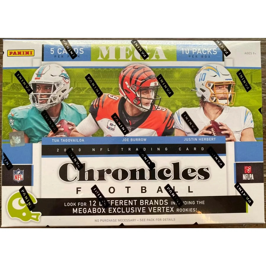 2020 Panini Chronicles Football Mega Box (Vertex Rookies) (Ships Sealed Only) - D