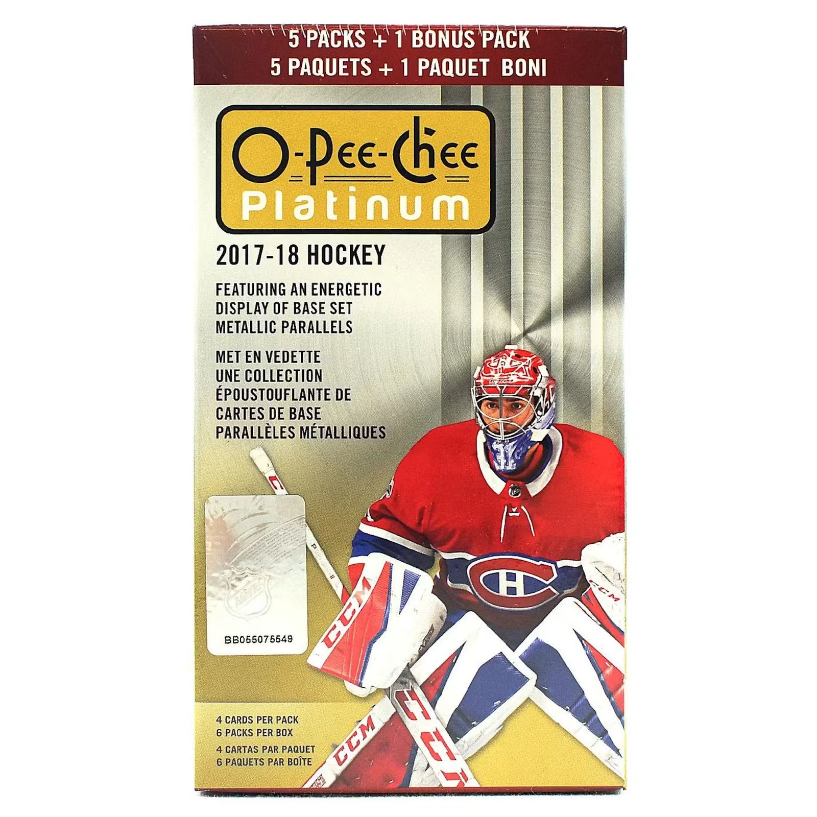 2017-18 Upper Deck O-Pee-Chee Platinum Hockey Blaster Box (Ships Sealed Only)