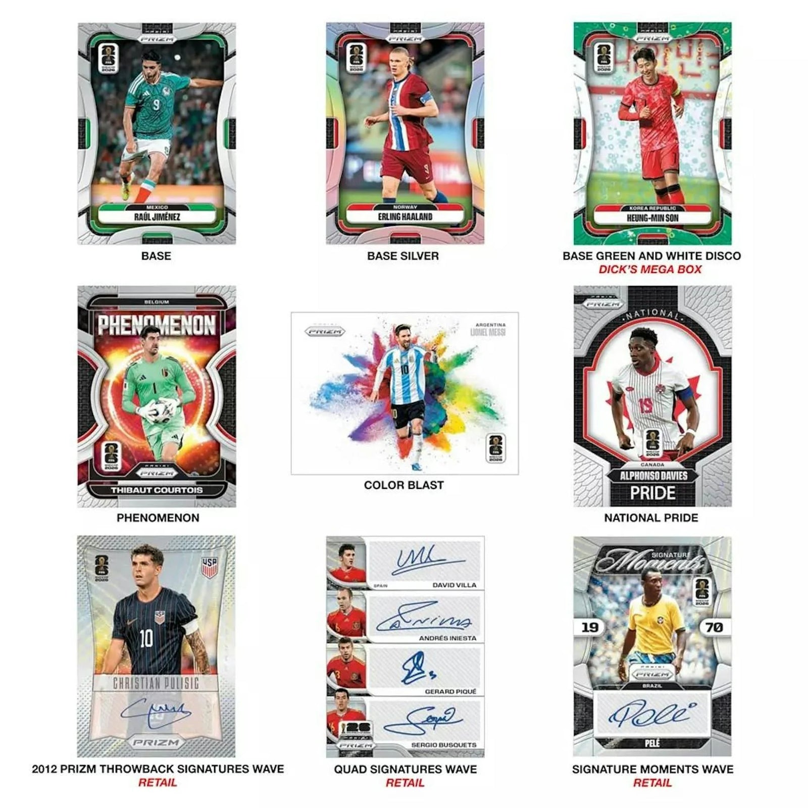 2026 Panini Prizm FIFA World Cup Soccer Mega Box | Bronze Disco Parallels (Ships Sealed Only)