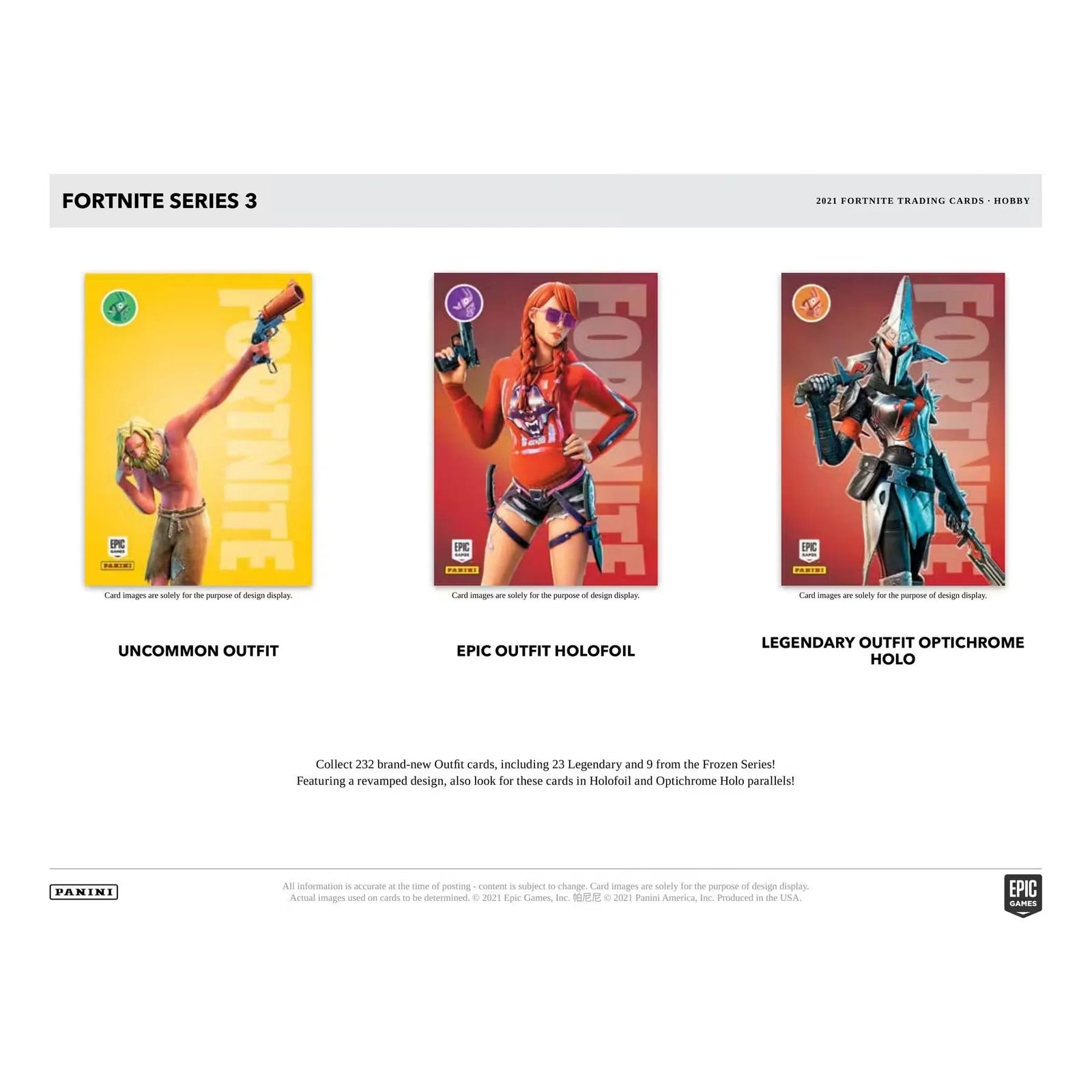 2021 Panini Fortnite Series 3 Trading Cards Hobby Box (Ships Sealed Only)