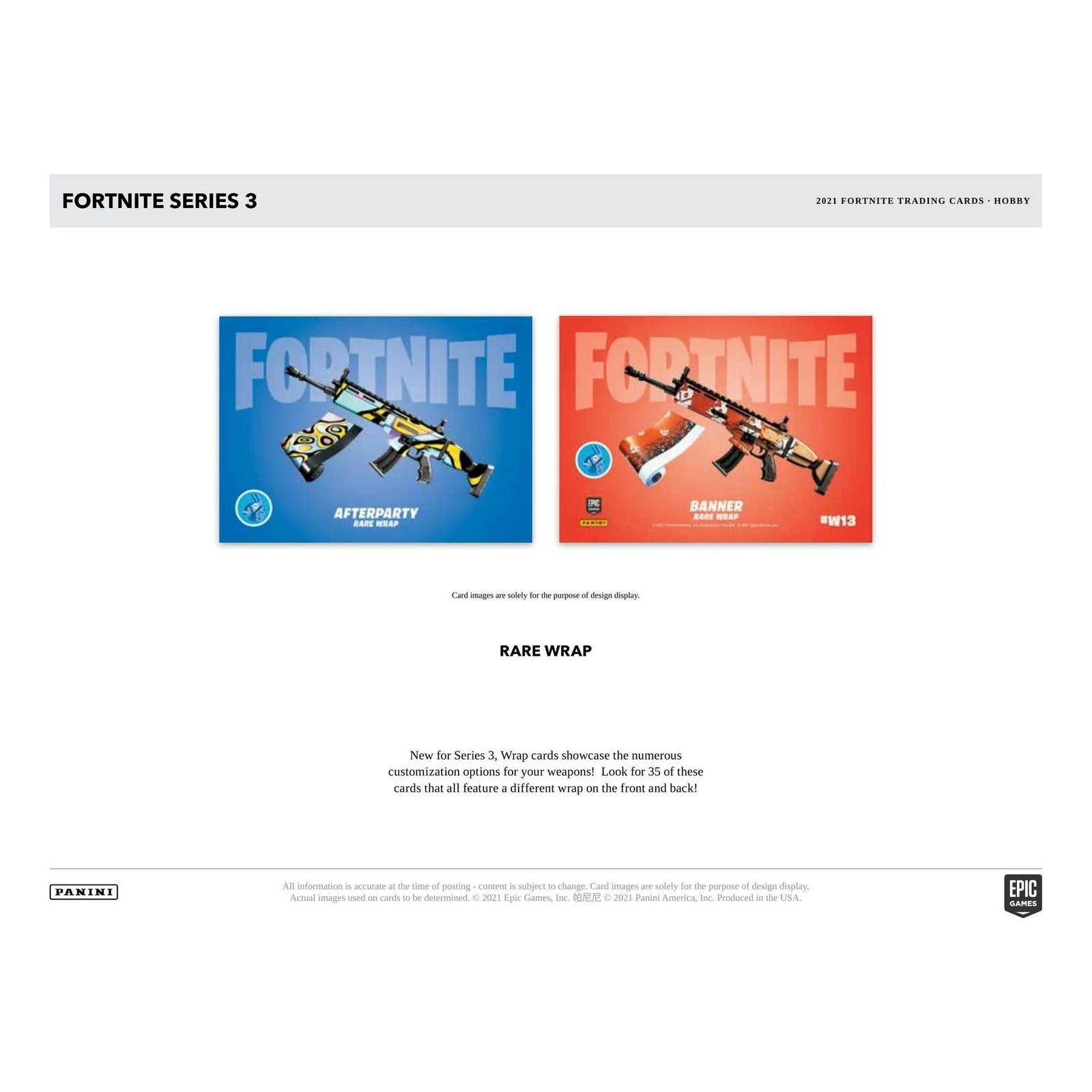 2021 Panini Fortnite Series 3 Trading Cards Hobby Box (Ships Sealed Only)
