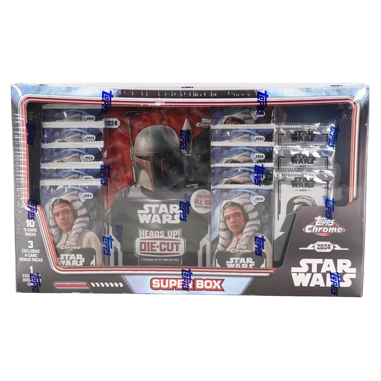 2024 Topps Star Wars Chrome Super Box | 13 Packs + Exclusive Bonus (Ships Sealed Only)