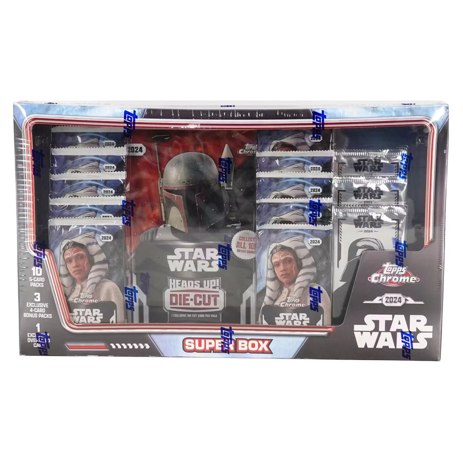 2024 Topps Star Wars Chrome Super Box | 13 Packs + Exclusive Bonus (Ships Sealed Only)