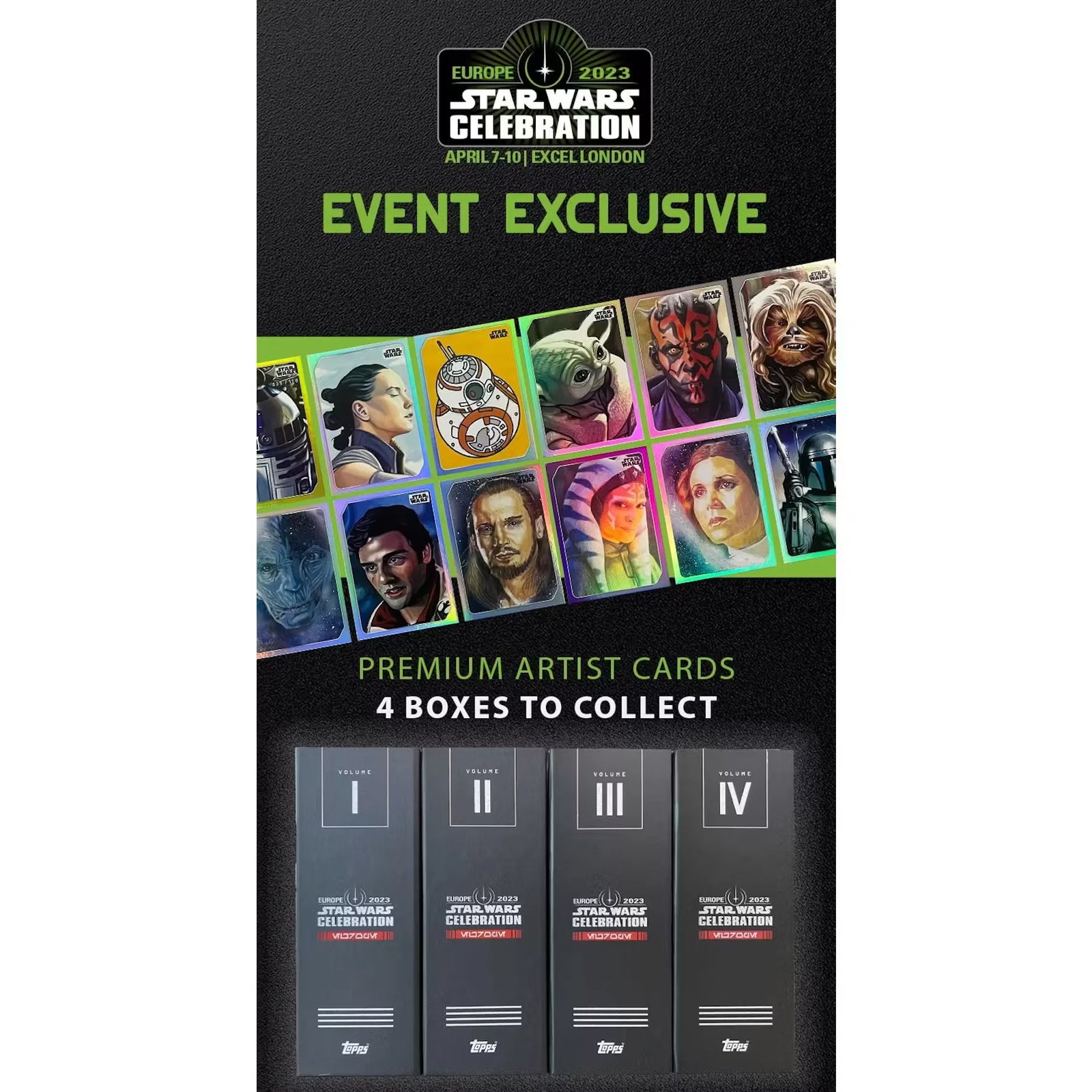 2023 Topps Star Wars Celebration Volume 1 Hobby Box (Ships Sealed Only)