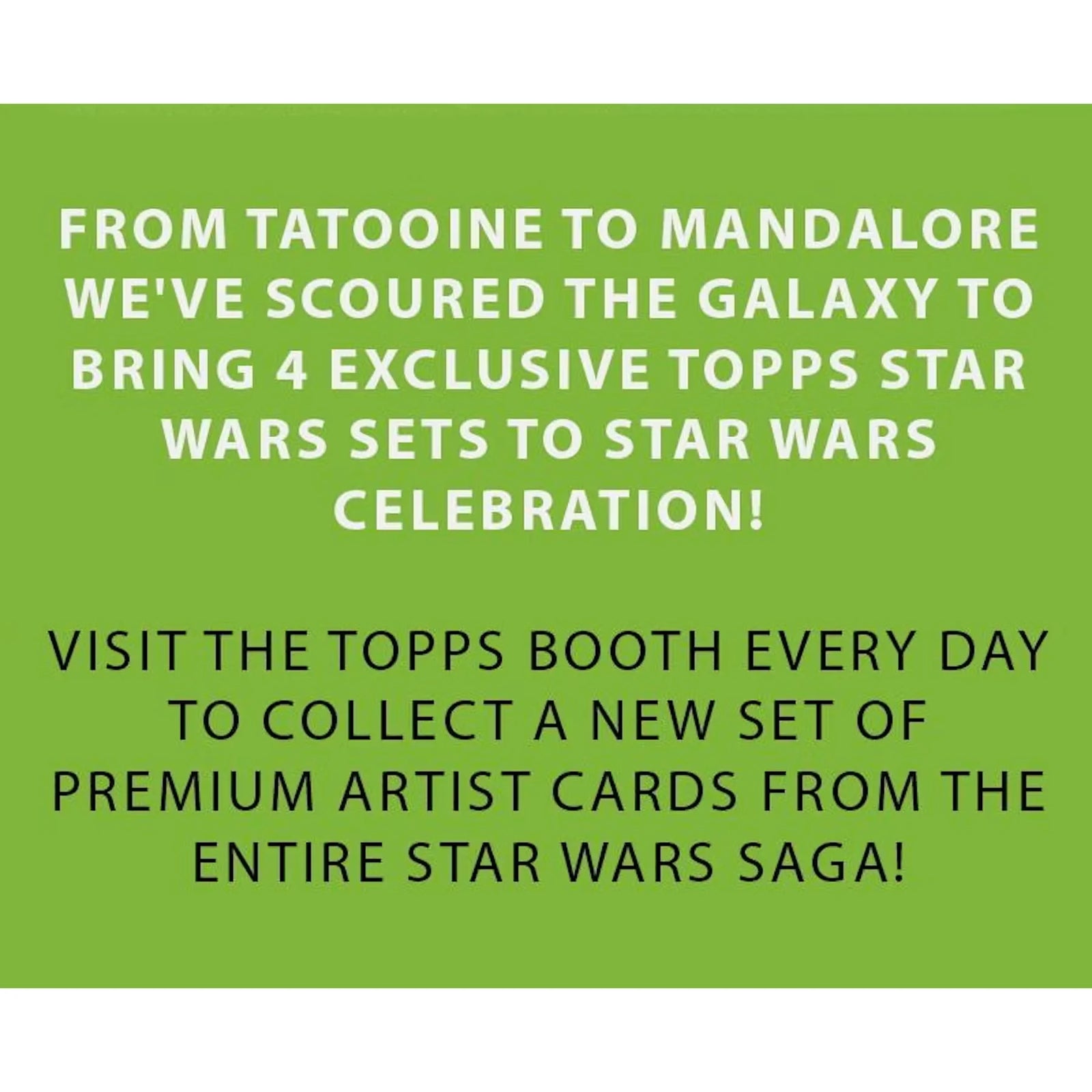 2023 Topps Star Wars Celebration Volume 1 Hobby Box (Ships Sealed Only)