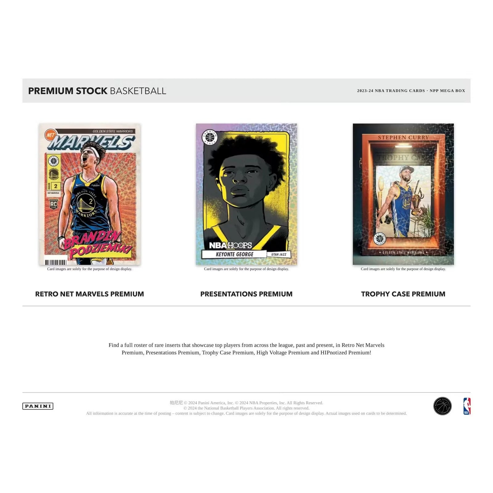 2023-24 Panini Premium Stock Basketball Mega Box (Ships Sealed Only) - D