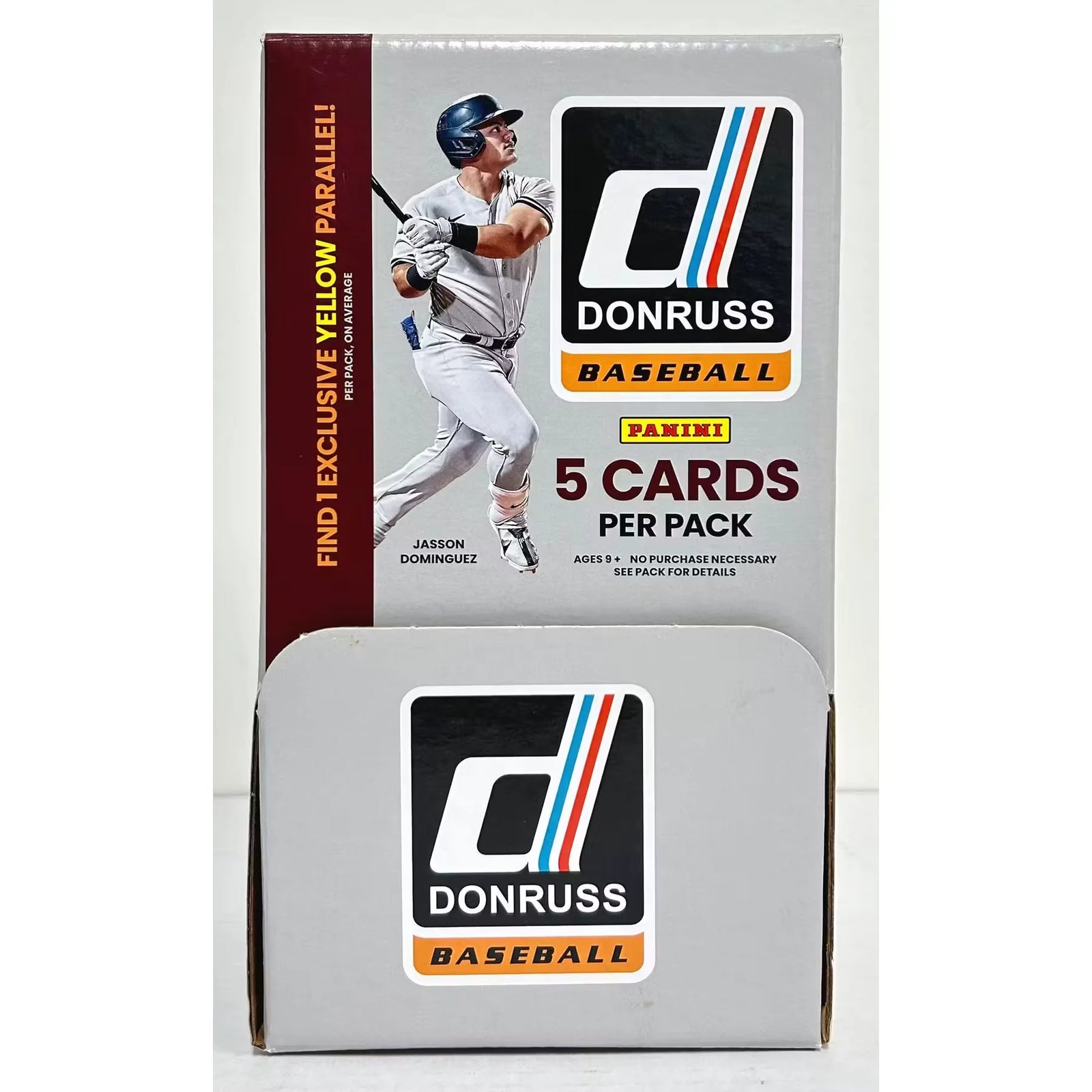 2023 Donruss Baseball 48-Pack Gravity Feed Box | Yellow Parallels (Ships Sealed Only)