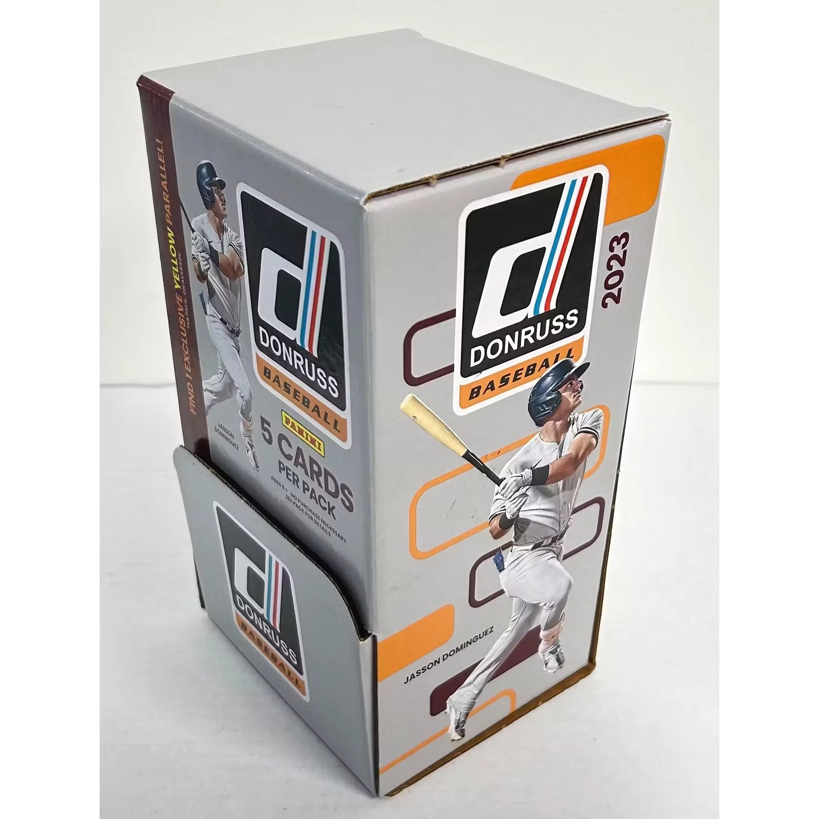 2023 Donruss Baseball 48-Pack Gravity Feed Box | Yellow Parallels (Ships Sealed Only)