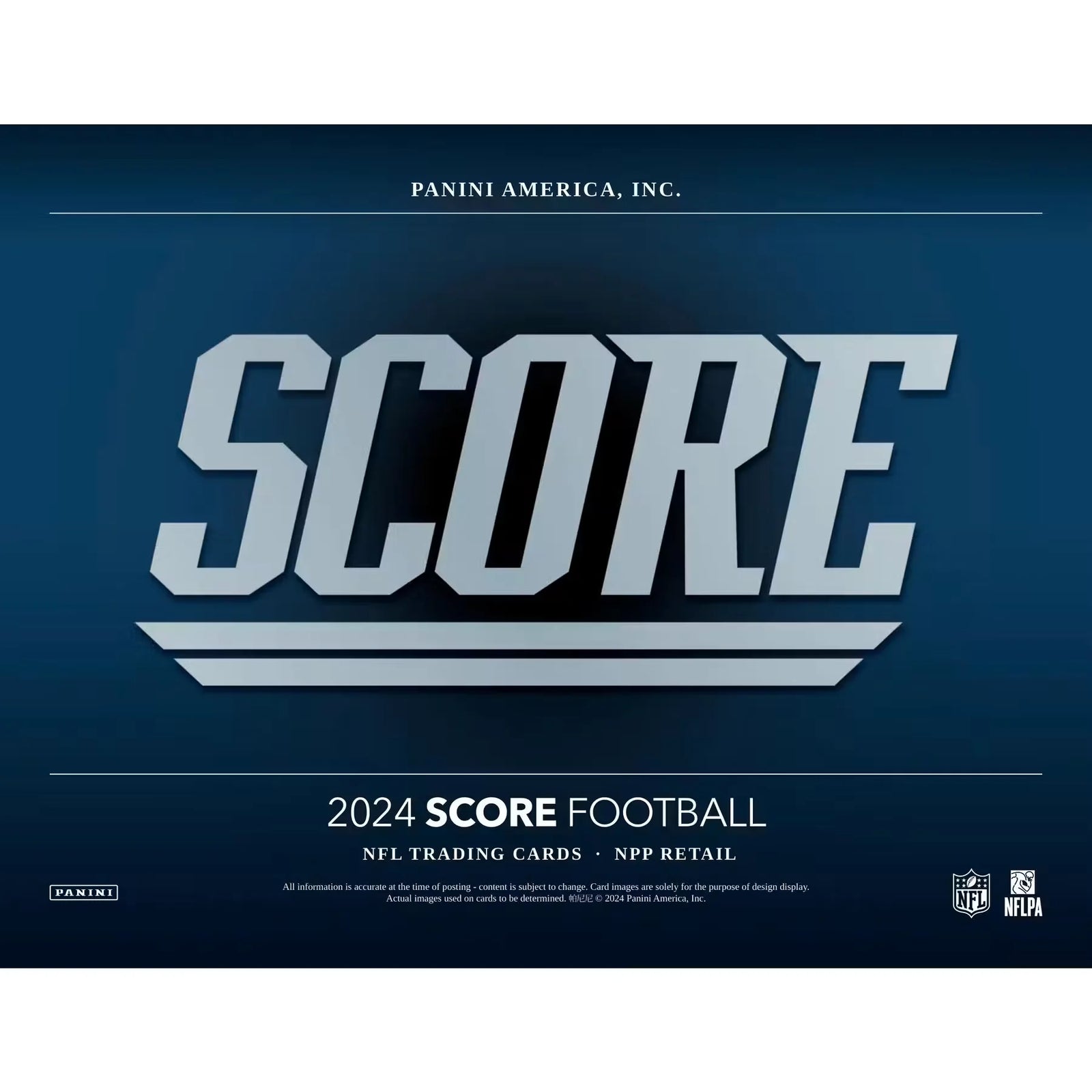 2024 Panini Score Football Blaster Box (Ships Sealed Only) - D