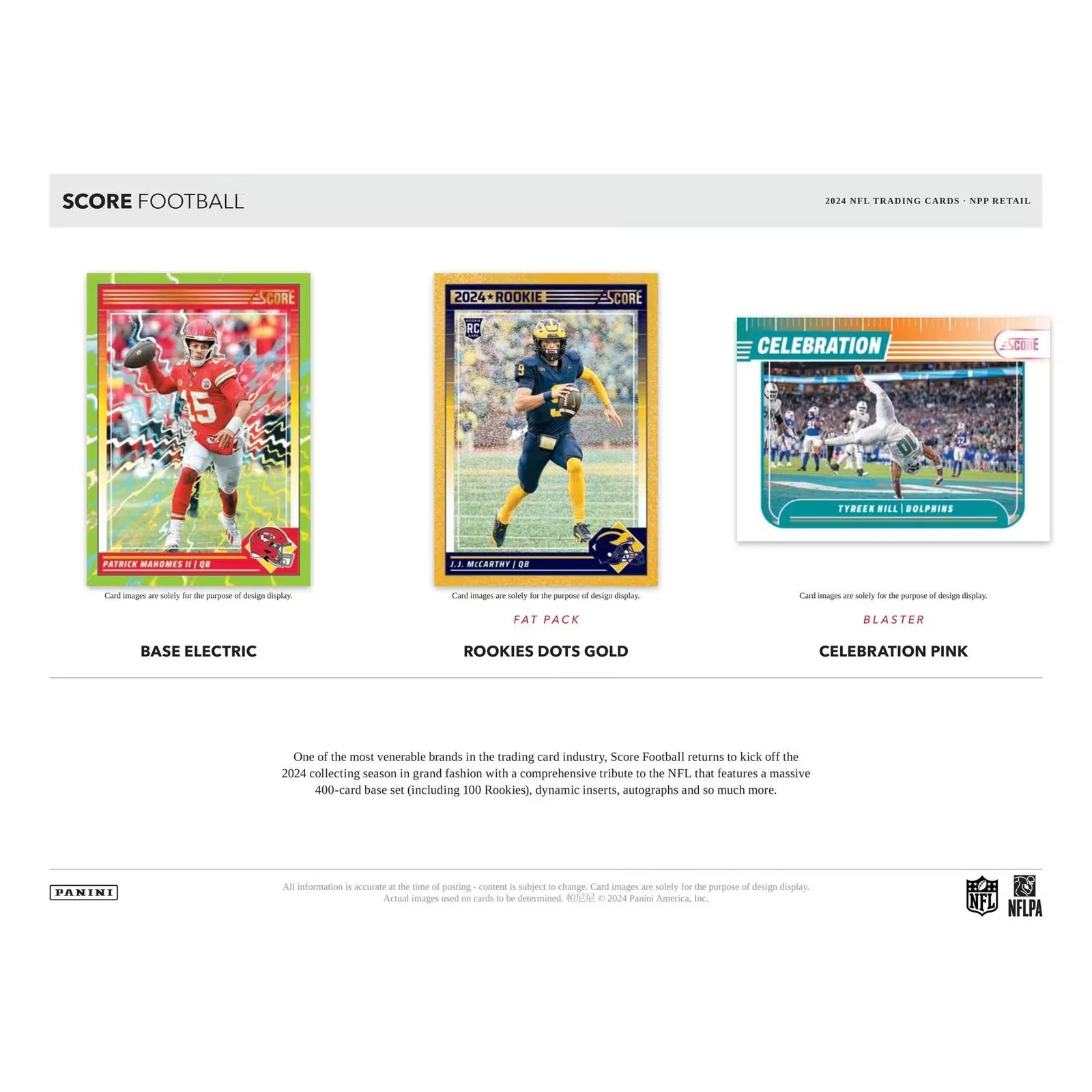2024 Panini Score Football Blaster Box (Ships Sealed Only) - D