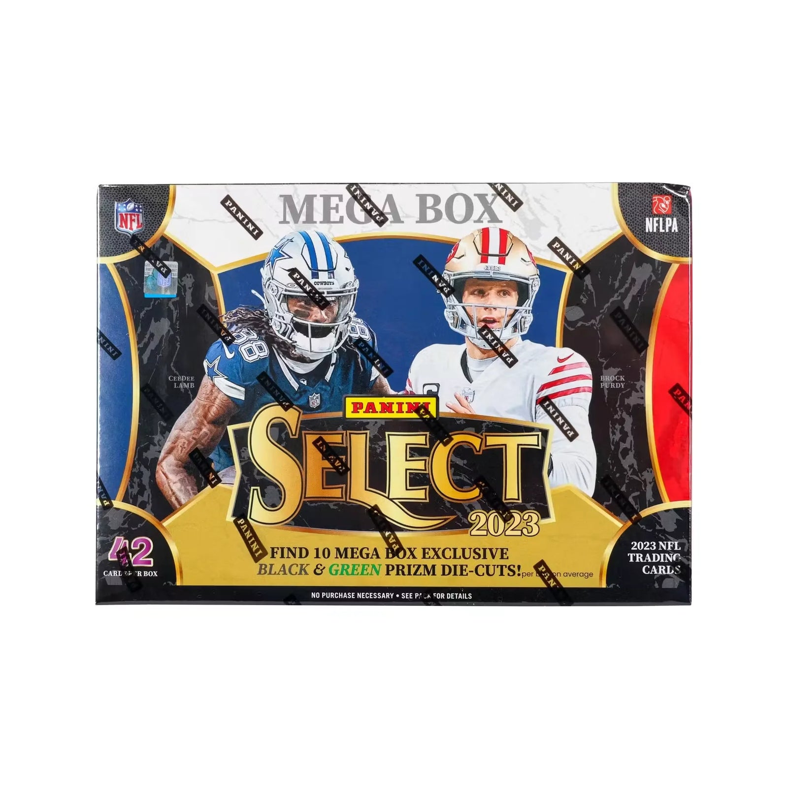 2023 Panini Select Football Mega Box | Black & Green Prizm Die Cuts (Ships Sealed Only)