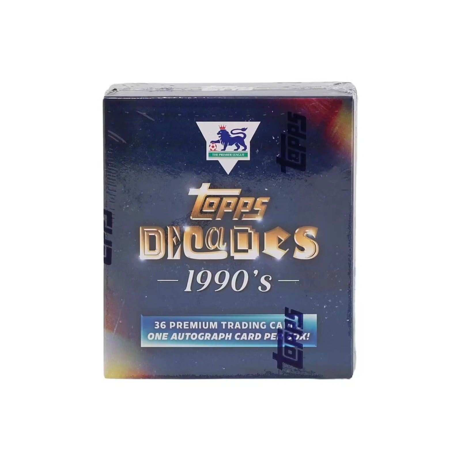 2025 Topps Decades 90s Premier League Soccer Hobby Box (Ships Sealed Only)