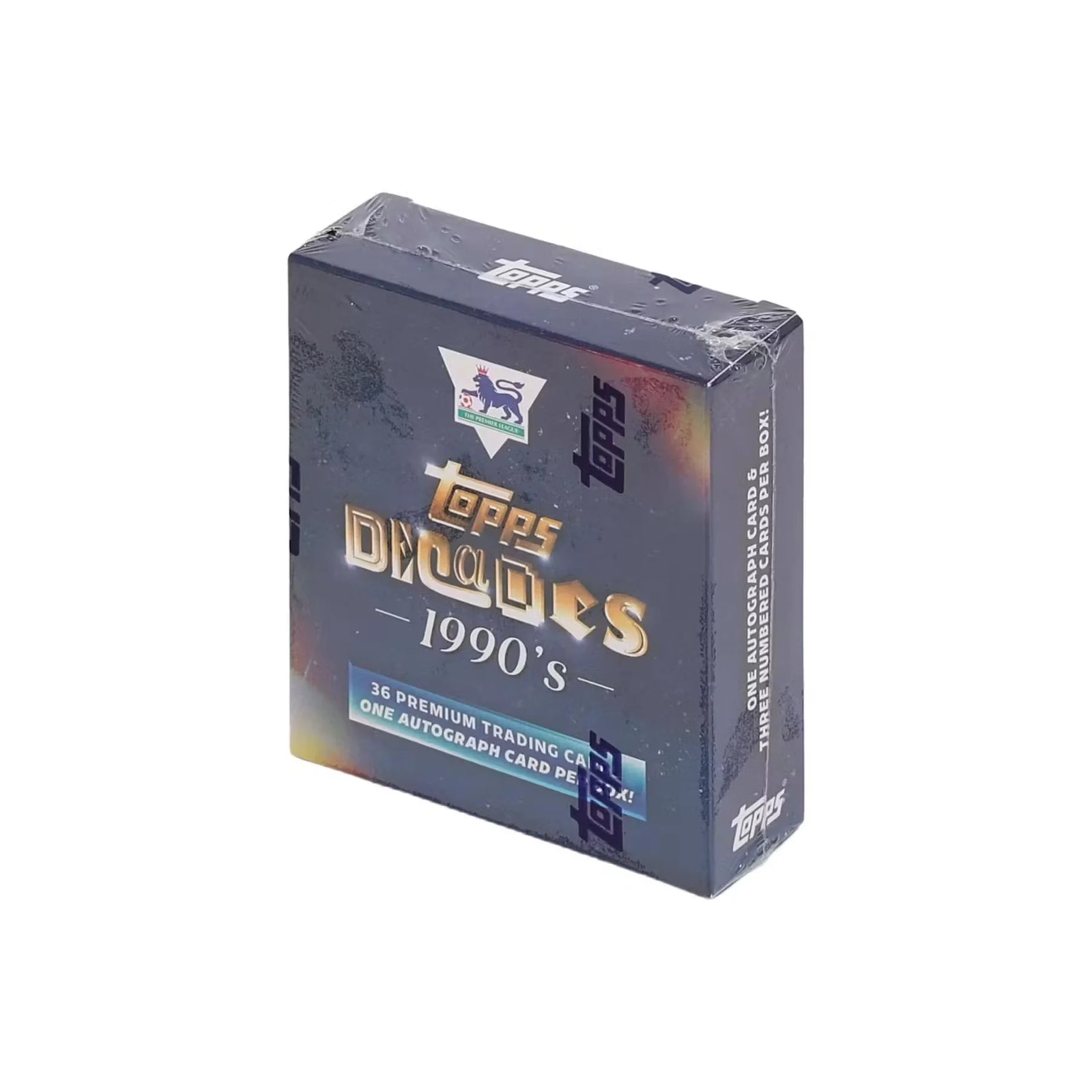 2025 Topps Decades 90s Premier League Soccer Hobby Box (Ships Sealed Only)