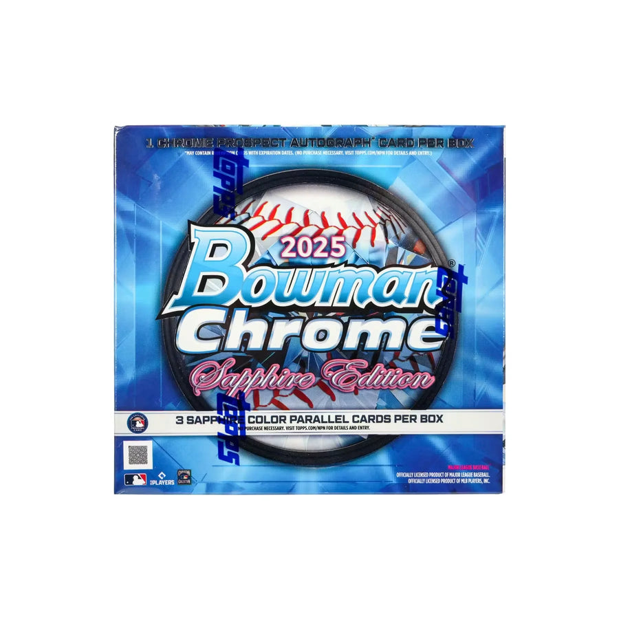 2025 Bowman Chrome Baseball Sapphire Edition Hobby Box (Ships Sealed Only)