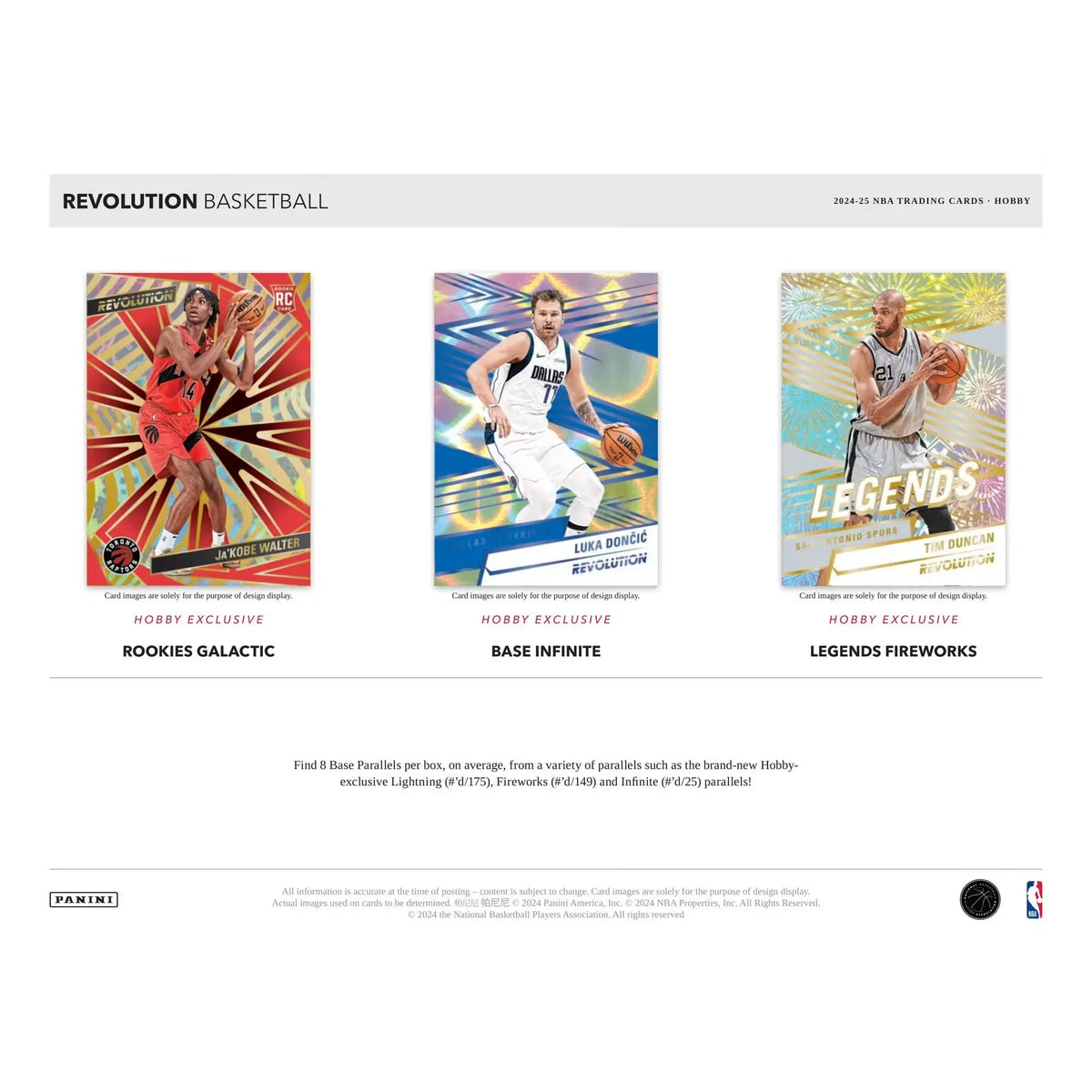 2024-25 Panini Revolution Basketball Hobby Box (Ships Sealed Only) - D