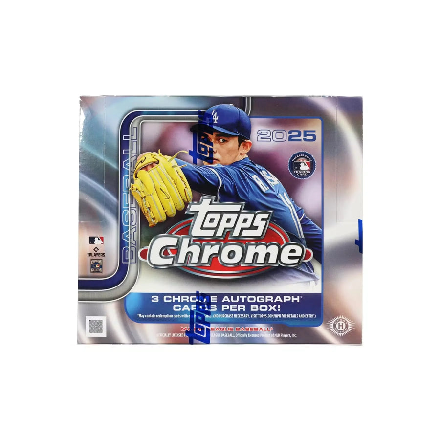 2025 Topps Chrome Baseball Hobby Jumbo Box | 12 Packs (Ships Sealed Only)