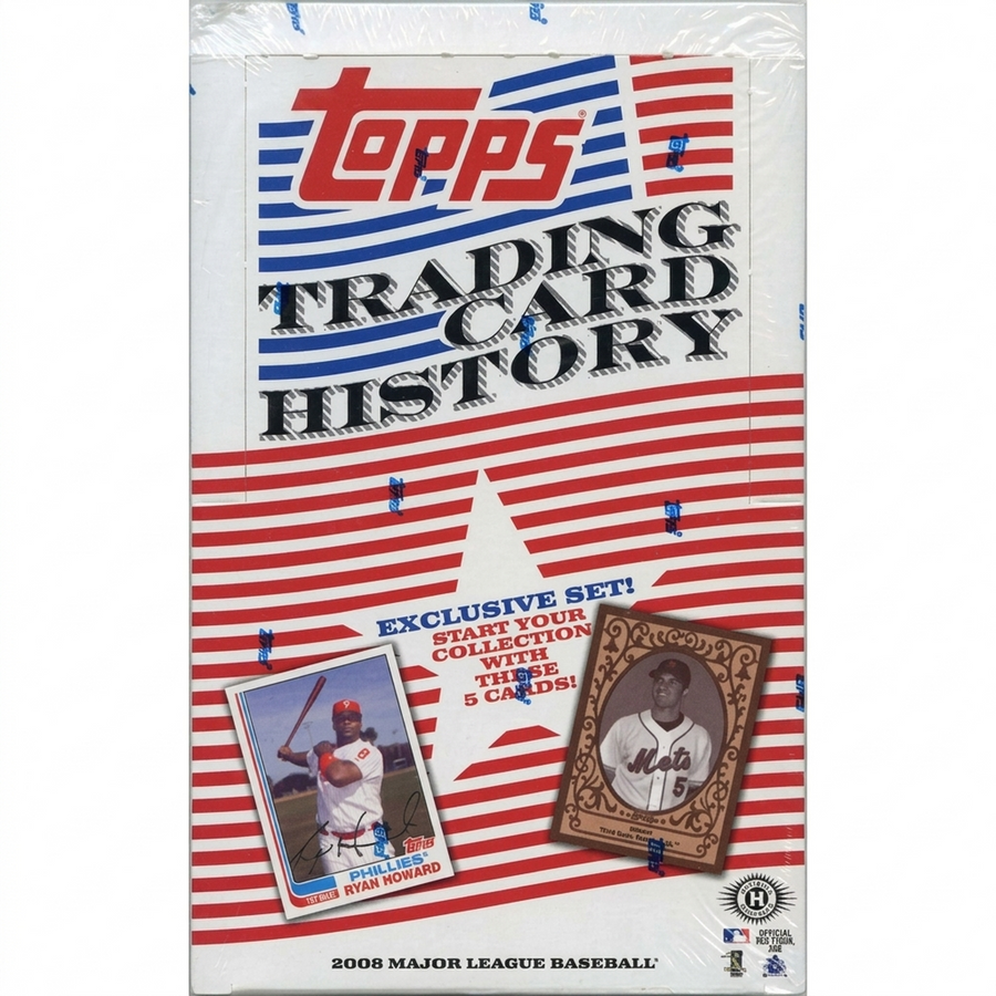 2008 Topps Trading Card History Baseball Hobby Box (Ships Sealed Only)