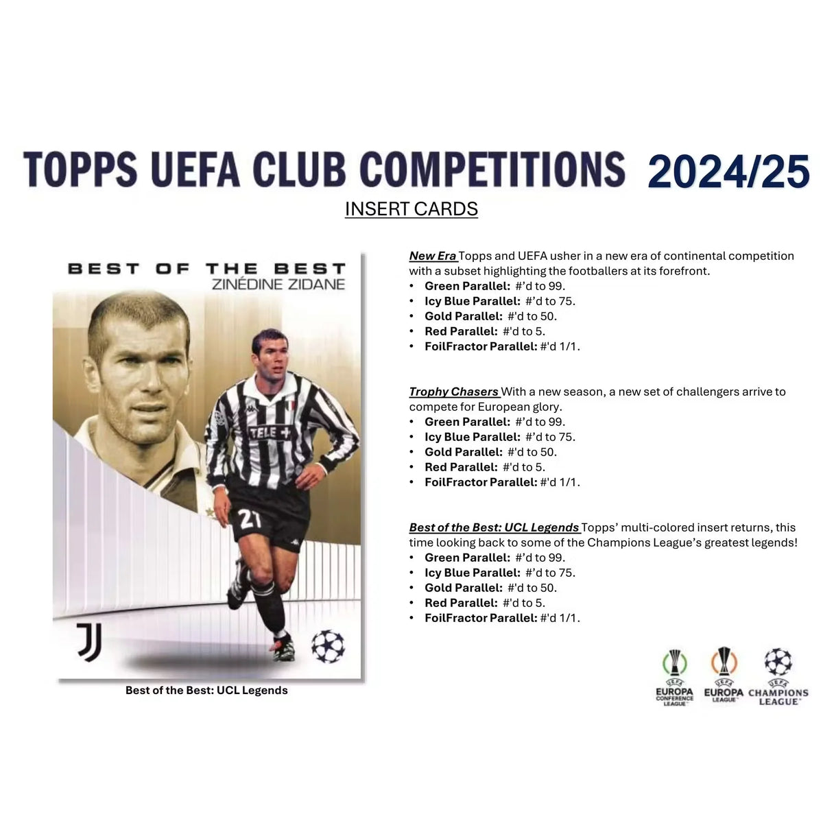 2024-25 Topps UEFA Club Competitions Soccer Blaster Box (Ships Sealed Only)