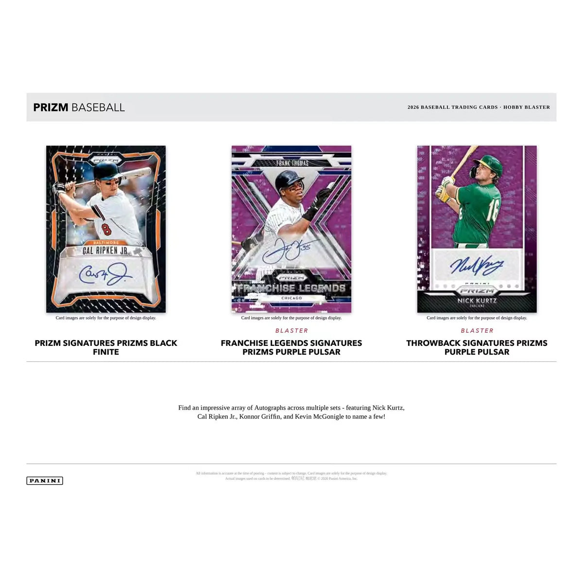 2026 Panini Prizm Baseball Blaster Hobby Box | Presell (Ships Sealed Only)