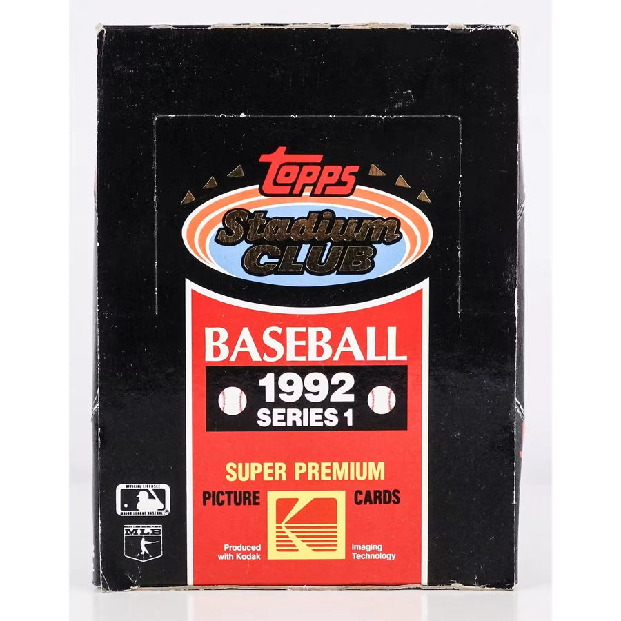 1992 Topps Stadium Club Series 1 Baseball Hobby Box (Ships Sealed Only)