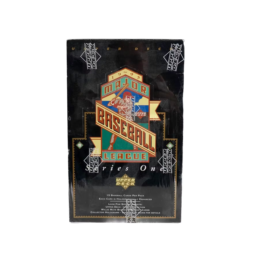 1993 Upper Deck Series 1 Baseball Hobby Box (Ships Sealed Only)