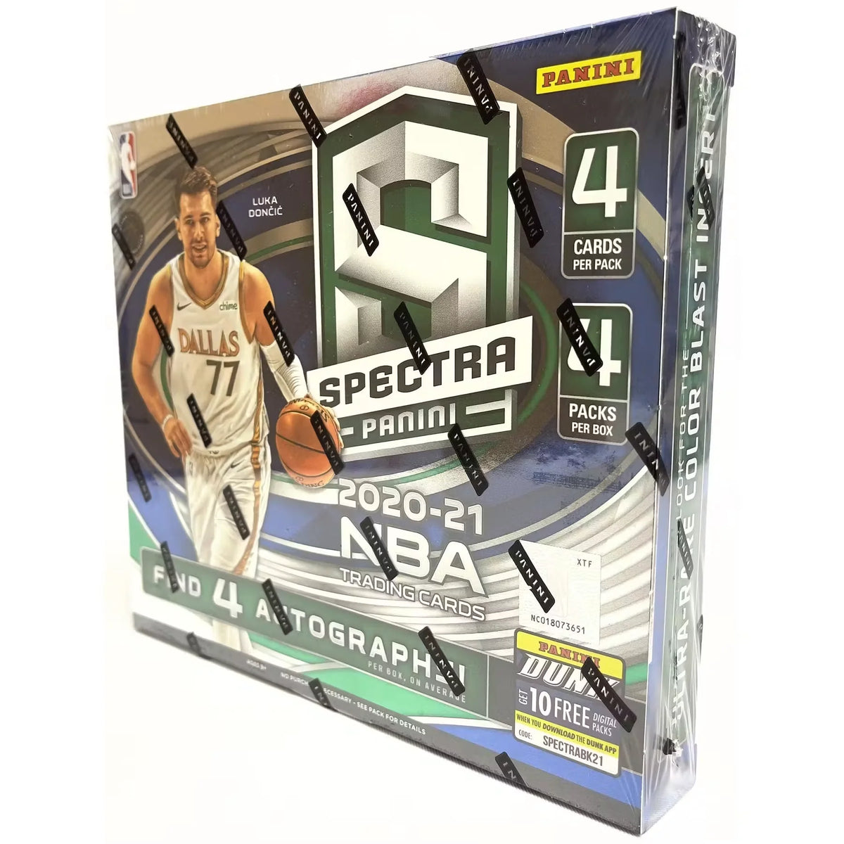 2020-21 Panini Spectra Basketball Hobby Box (Ships Sealed Only) - D