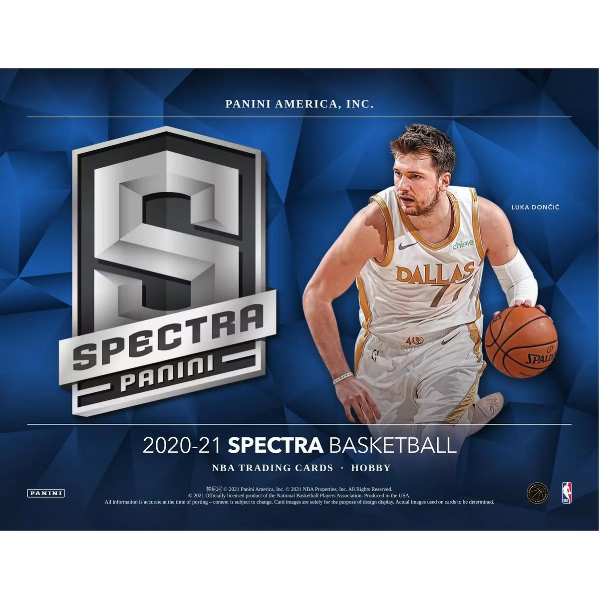 2020-21 Panini Spectra Basketball Hobby Box (Ships Sealed Only) - D