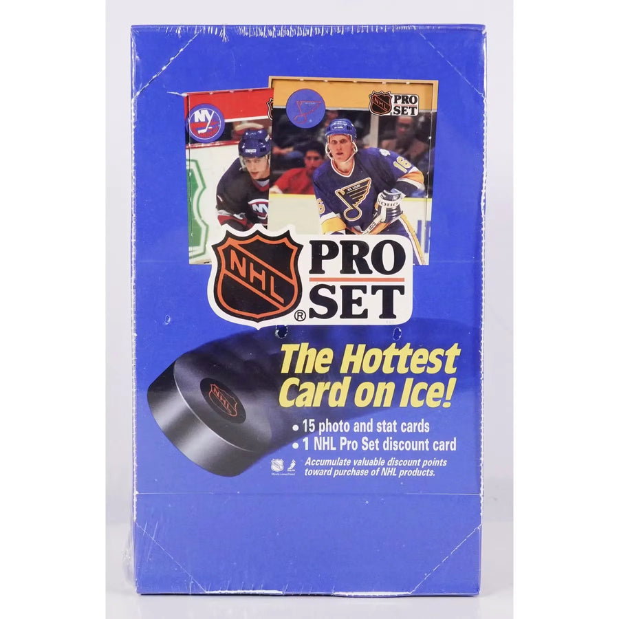 1990-91 Pro Set Series 1 Hockey Wax Box - D2