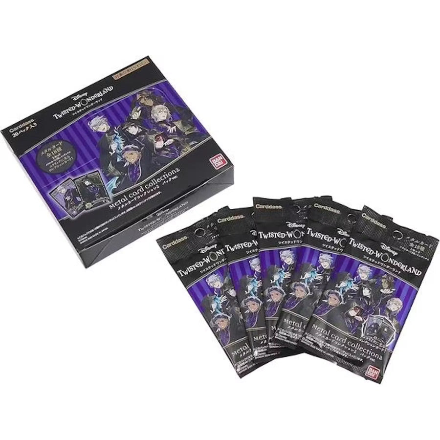 Disney Twisted Wonderland Metal Card Collection 2 Box | 2020 Bandai (Ships Sealed Only)