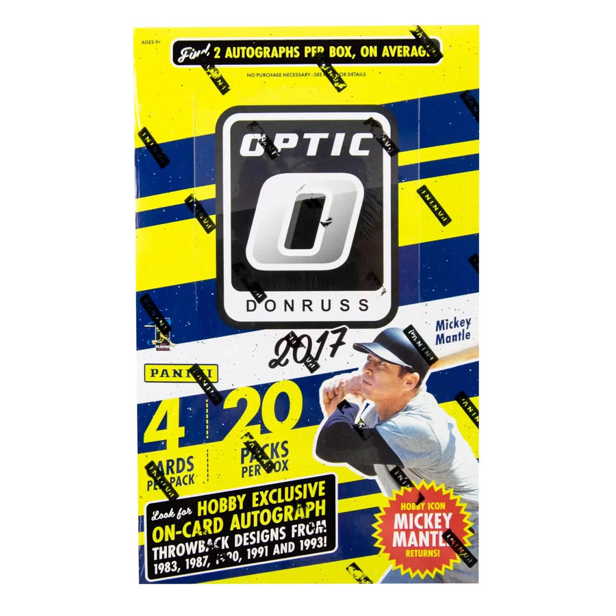 2017 Panini Donruss Optic Baseball Hobby Box (Ships Sealed Only)