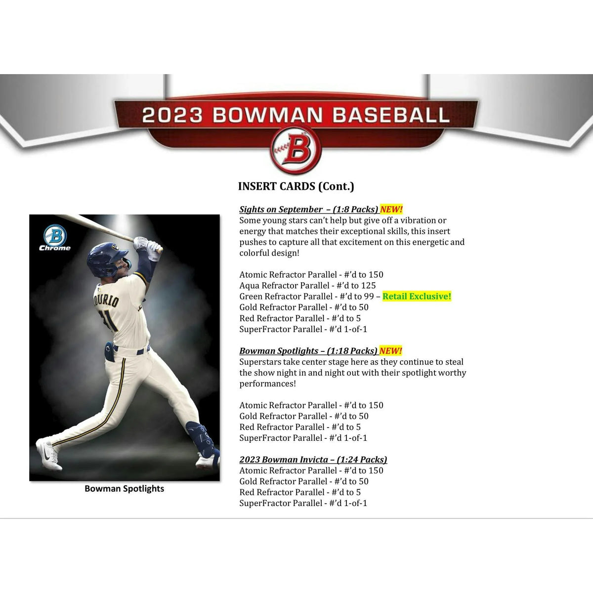 2023 Bowman Baseball Blaster Box (Ships Sealed Only) - D