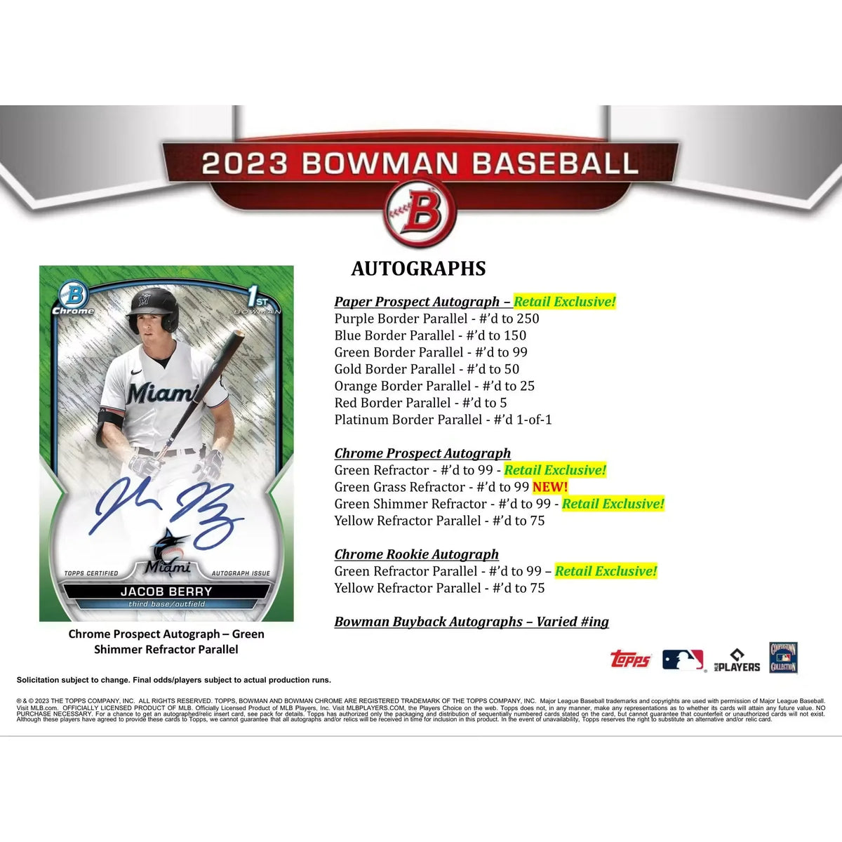2023 Bowman Baseball Blaster Box (Ships Sealed Only) - D