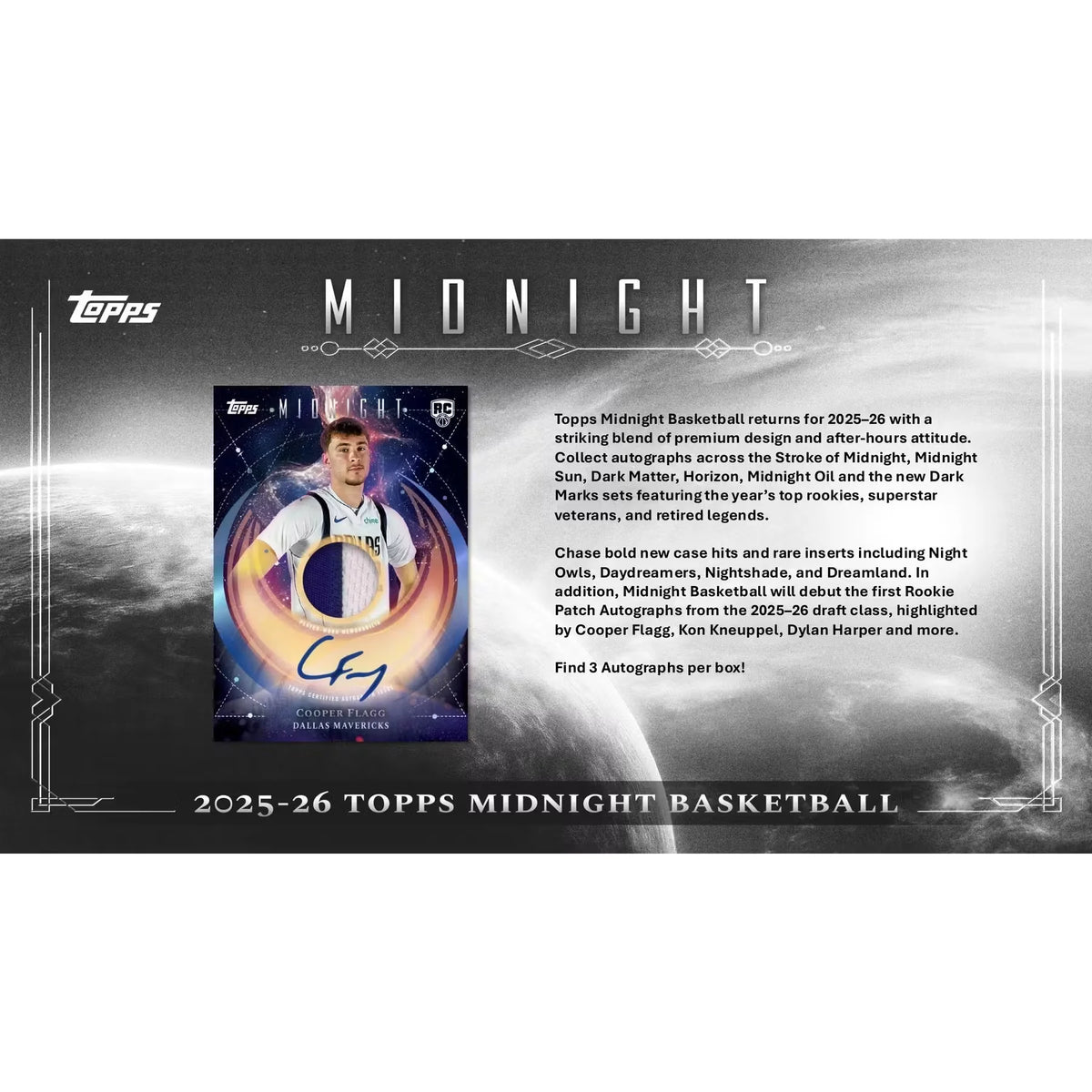 2025-26 Topps Midnight Basketball Hobby Box (Ships Sealed Only) - D