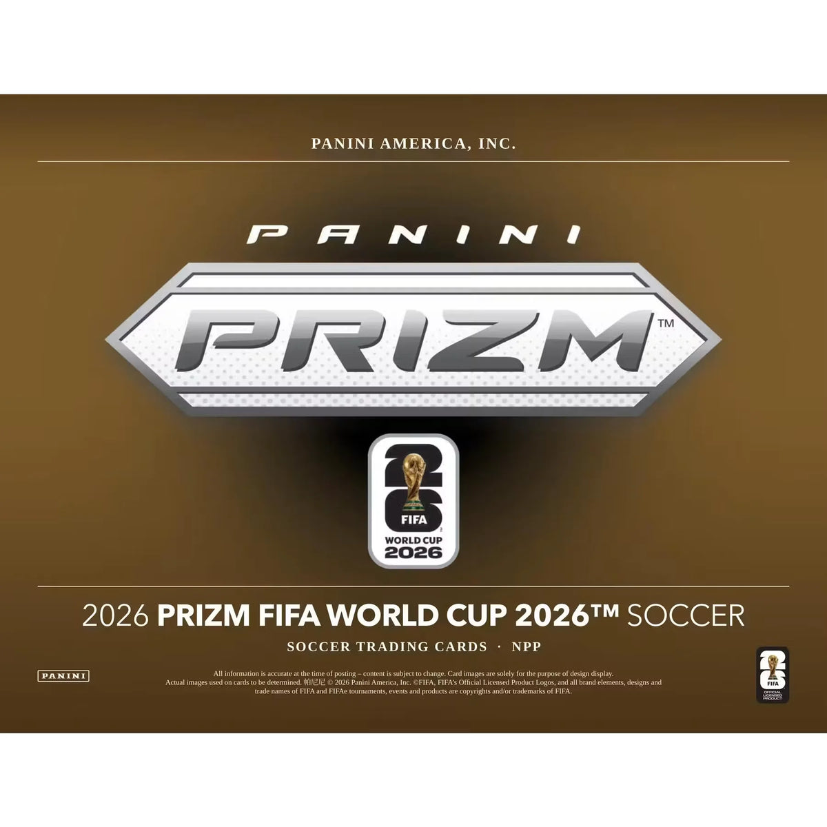 2026 Panini Prizm FIFA World Cup Soccer Mega Box | White Disco Parallels (Ships Sealed Only)