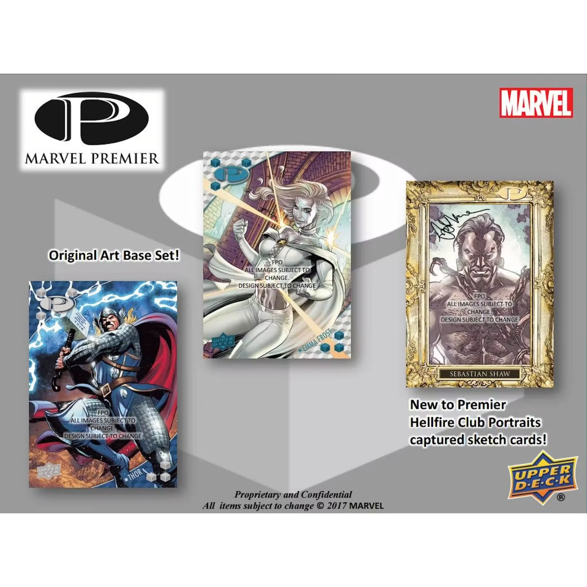 2017 Upper Deck Marvel Premier Trading Cards Box (Ships Sealed Only) | P4218717