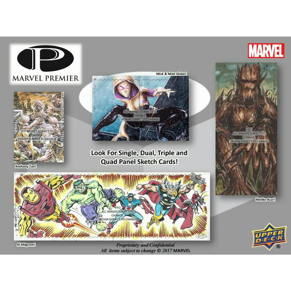 2017 Upper Deck Marvel Premier Trading Cards Box (Ships Sealed Only) | P4218717