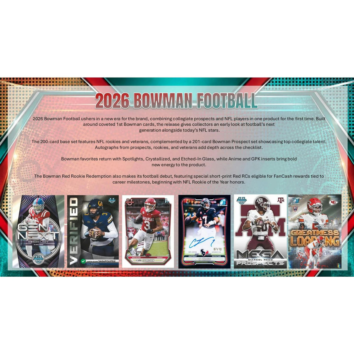 2026 Bowman Football Hobby Jumbo Box | Presell (Ships Sealed Only) | P4296706