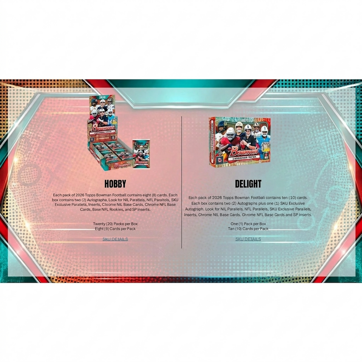 2026 Bowman Football Hobby Jumbo Box | Presell (Ships Sealed Only) | P4296706