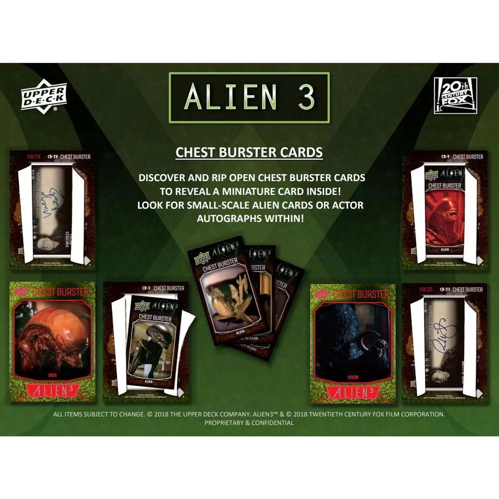 Alien 3 Hobby Box (2021 Upper Deck) (Ships Sealed Only) - D2