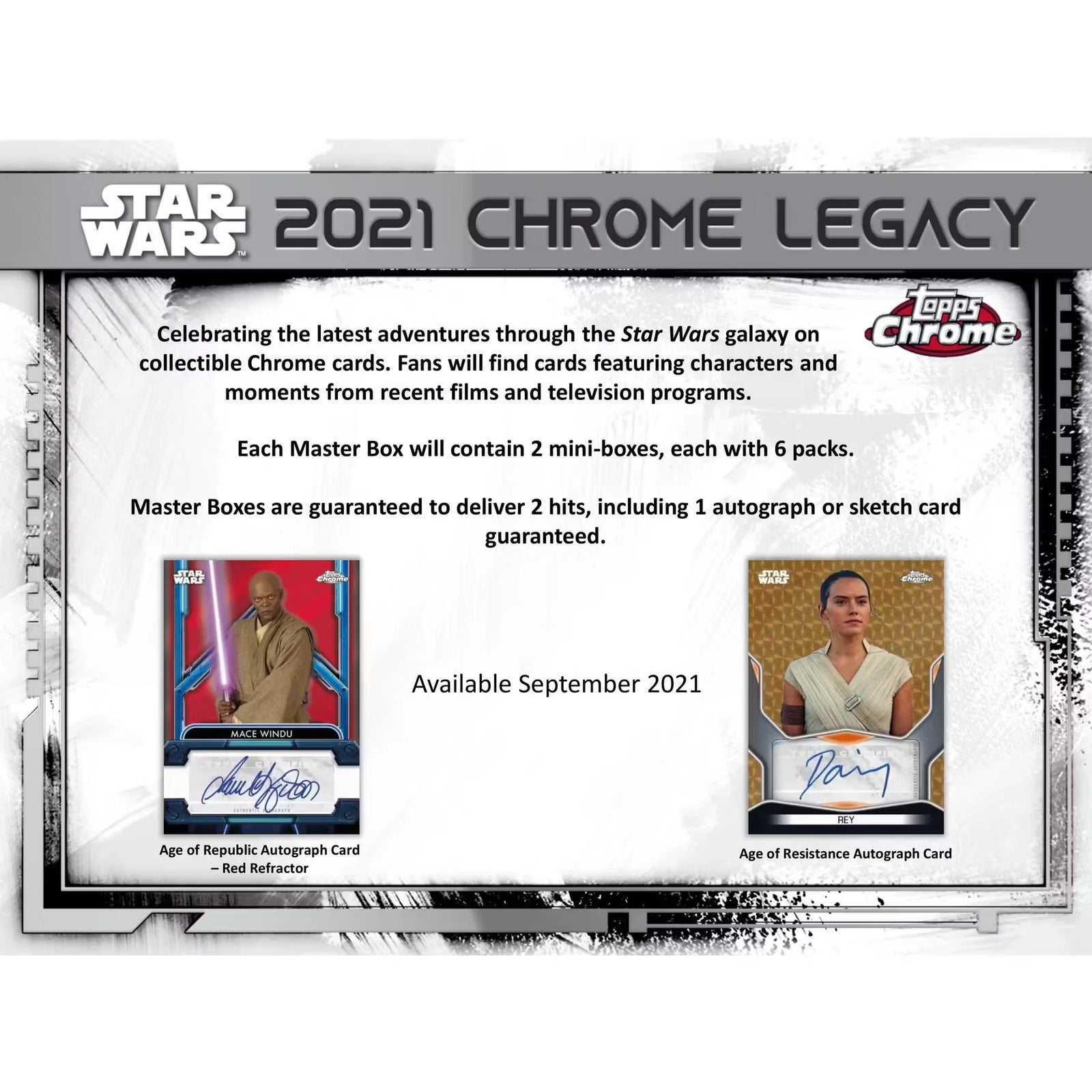 2021 Topps Star Wars Chrome Legacy Hobby Box | Master Box (Ships Sealed Only)