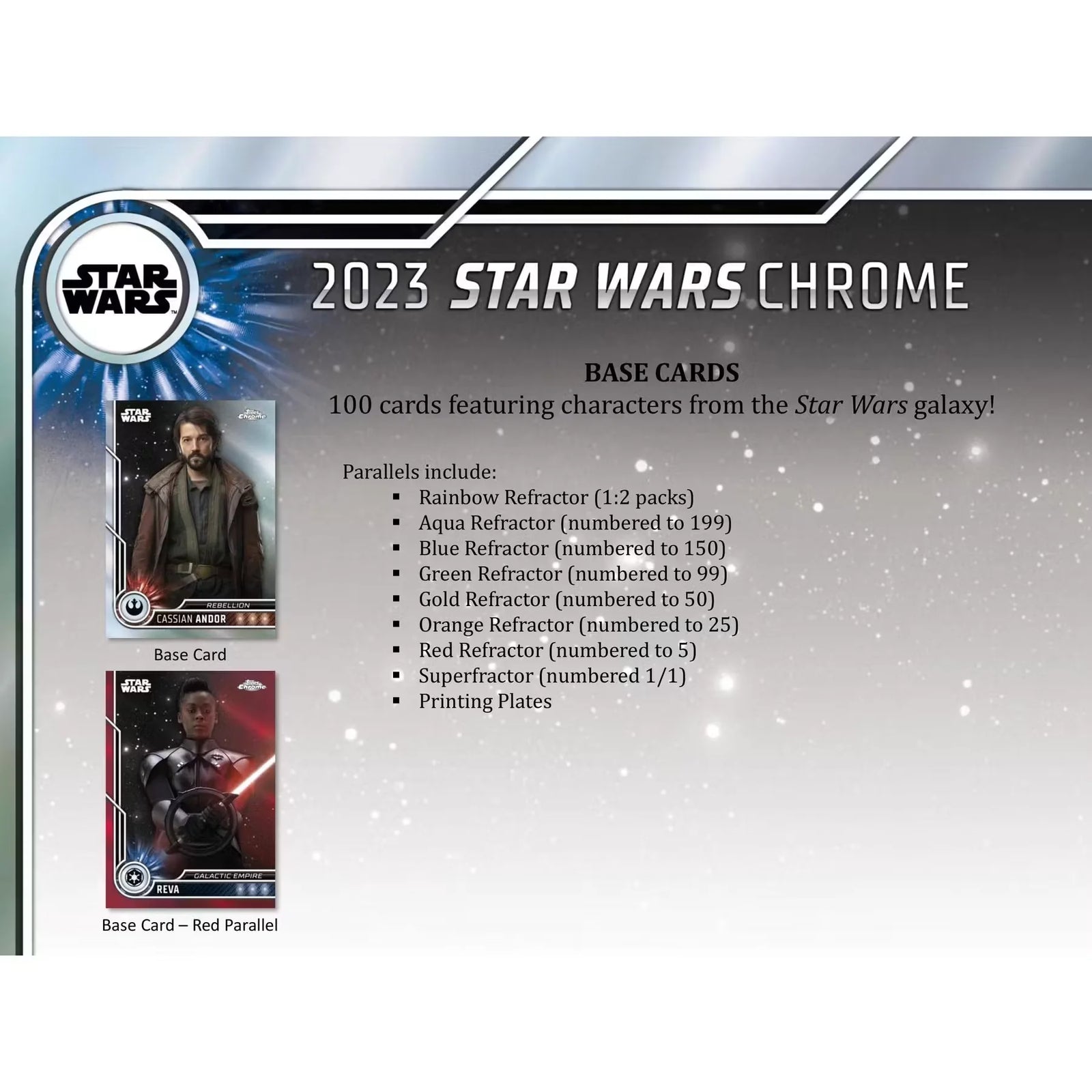 2023 Topps Star Wars Chrome Hobby Box | One Autograph Per Box (Ships Sealed Only)