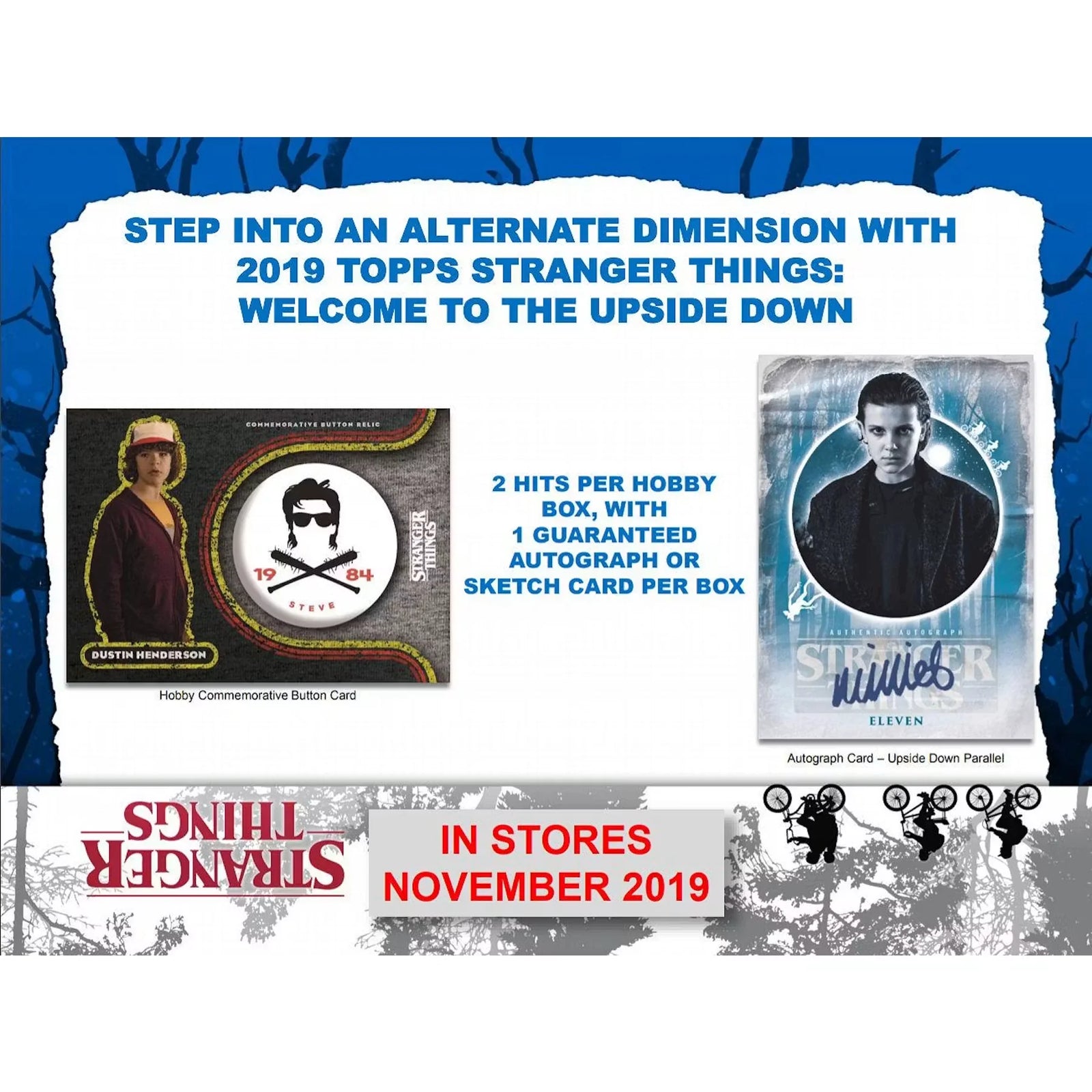2019 Topps Stranger Things Welcome to the Upside Down Hobby Box (Ships Sealed Only)