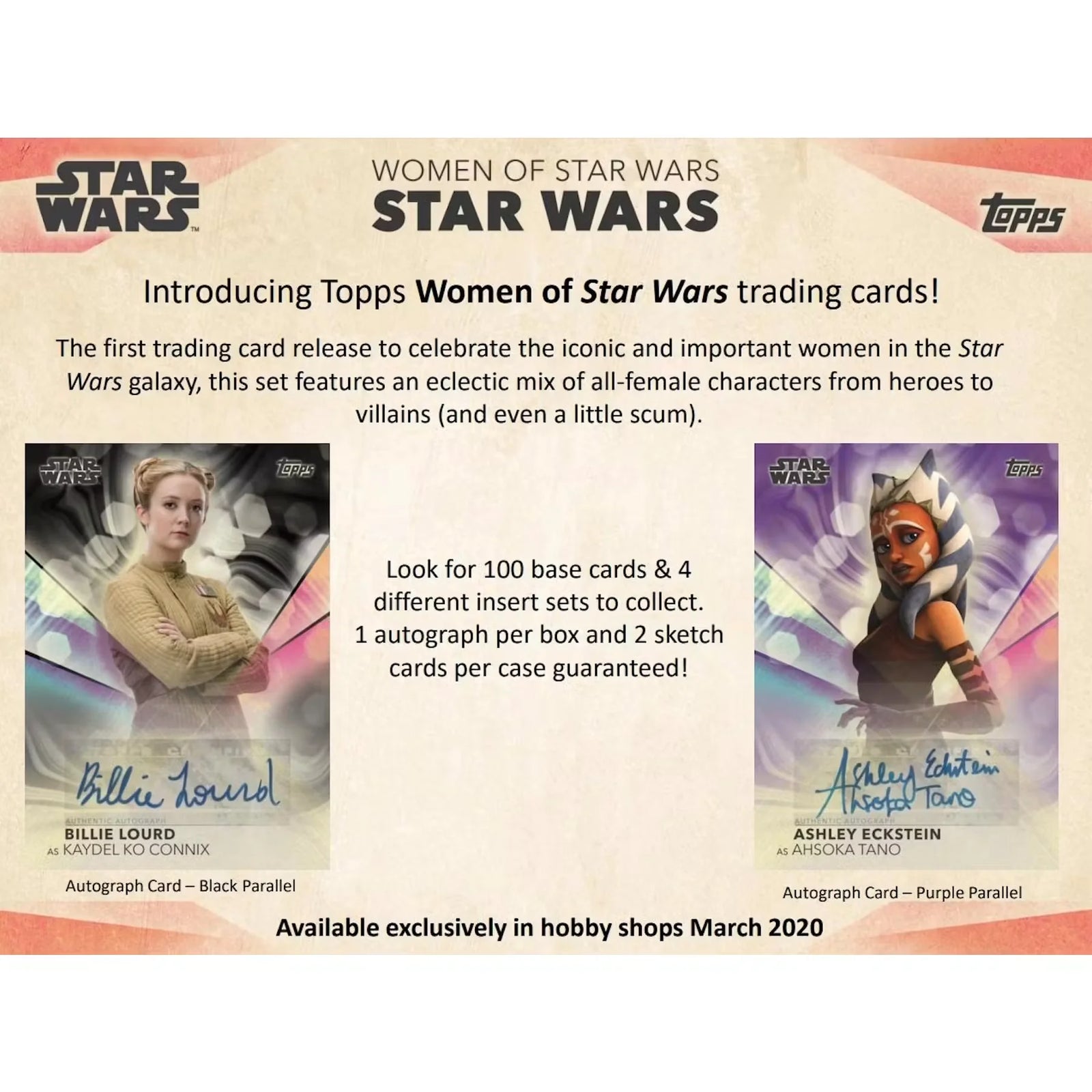 2020 Topps Women of Star Wars Hobby Box | One Autograph Per Box (Ships Sealed Only)