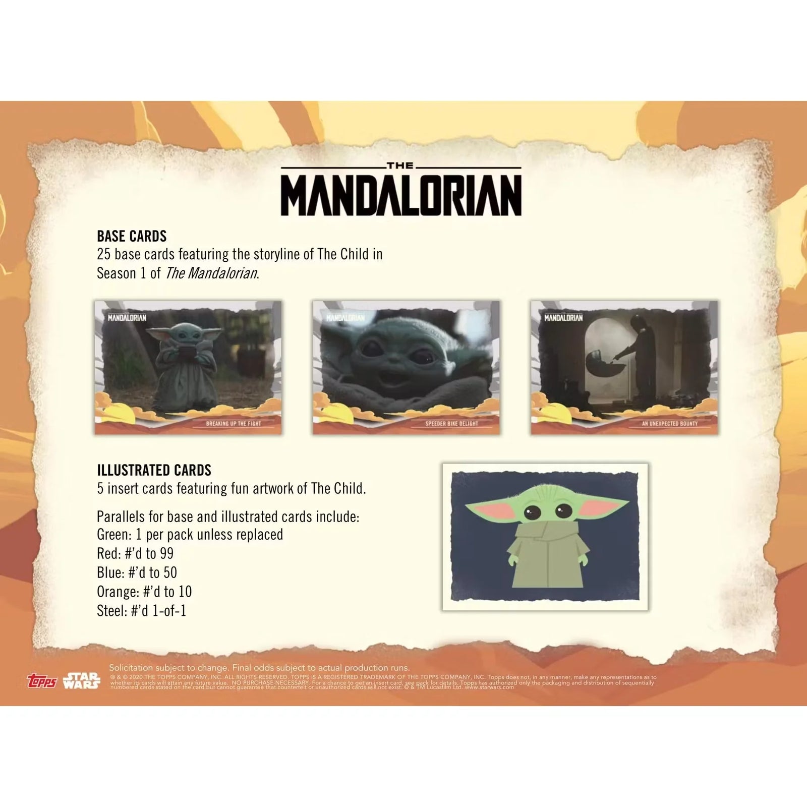 2020 Topps Star Wars Mandalorian Journey of the Child Blaster Box (Ships Sealed Only)