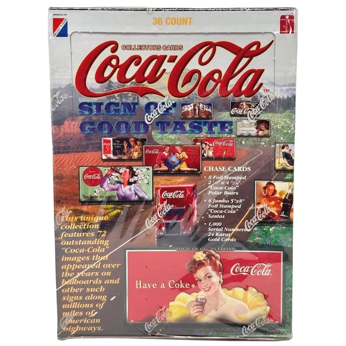 Coca-Cola Signs of Good Taste Hobby Box | 1996 Collect A Card | P5177016