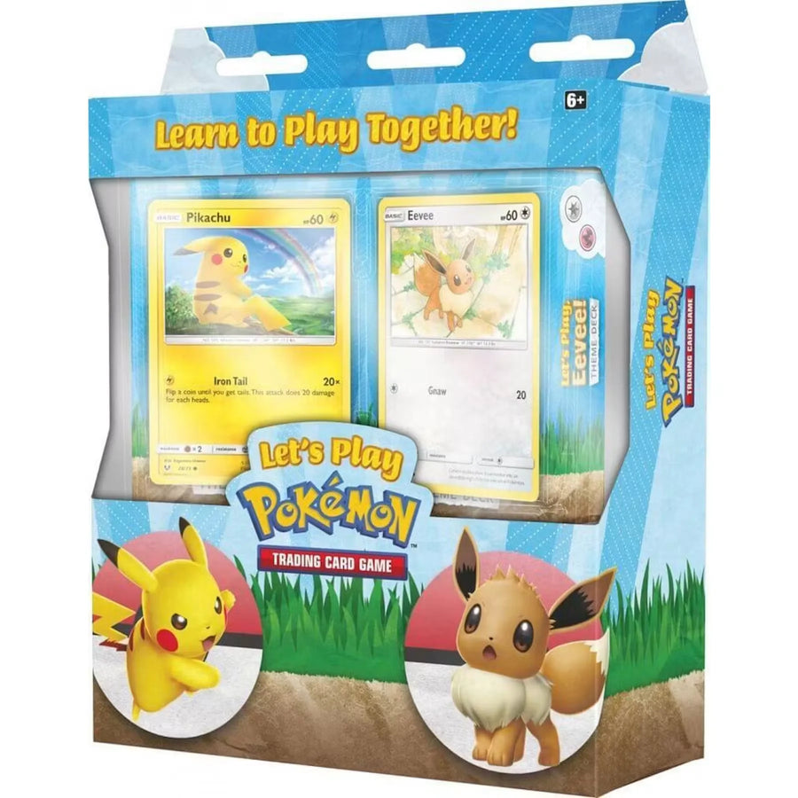 Pokemon Let's Play Pikachu & Eevee Theme Deck Box | Cracked Ice Sealed | P5177120