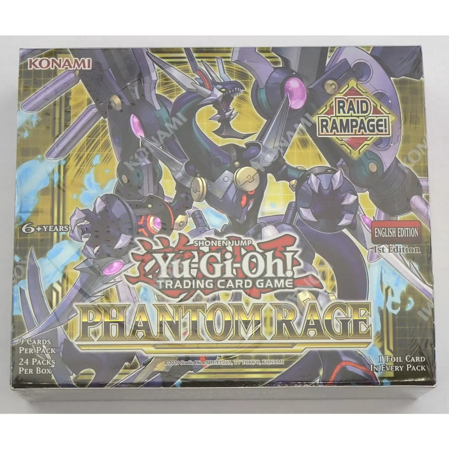 Yu-Gi-Oh Phantom Rage 1st Edition Booster Box | Sealed (Ships Sealed Only) | P5177226