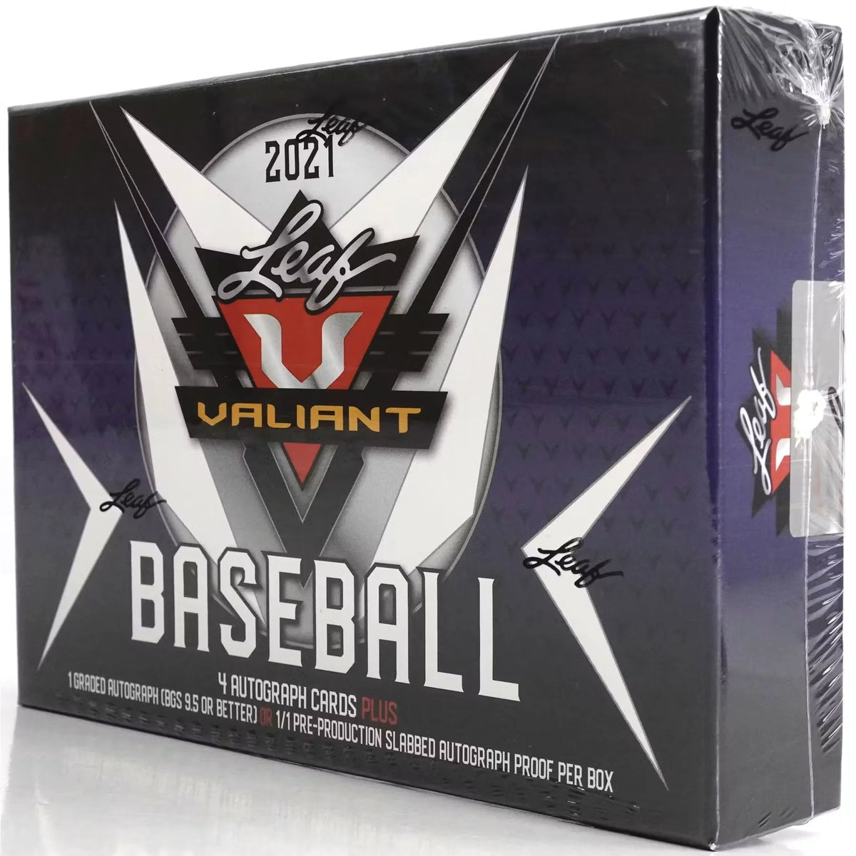 2021 Leaf Valiant Baseball Hobby Box | Four Autographed Cards | P5177283